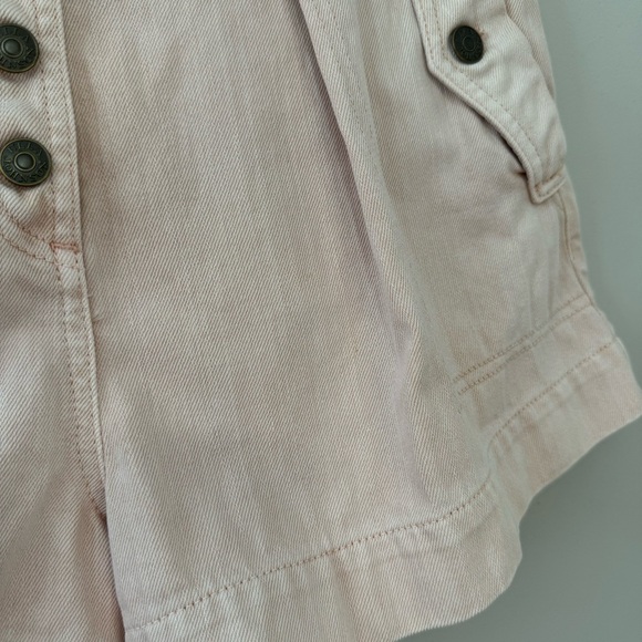 Ulla Johnson Alvin High Waist Denim Shorts Sweetbriar Pink Acid - Picture 12 of 13